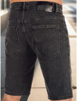 Pánske džínsové šortky čierne FashionStreet SX2493