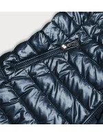 Tmavomodrá metalická dámska vesta (M20-6806-99)