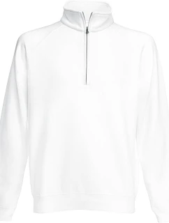 Fruit of the Loom Premium Zip Neck Sweat Mikina s 1/4 zipsom 16.2032 biela