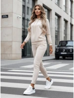 Dámska mikinová súprava MIGEL light beige FashionStreet AY1087