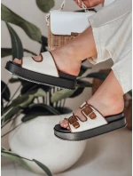 Dámske žabky FLATSTEP camel FashionStreet ZY0895