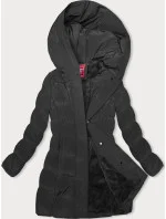 Zimná bunda s kapucňou čierna (2M-023)