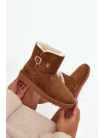 Śniegowce Damskie Z Klamrą Wrangler 20253091.37B Camel