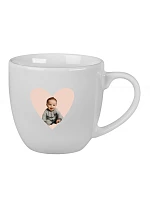 Personalizovaný keramický hrnček s objemom 400 ml s výrezom pre fotografiu na podklade Personalizovaný keramický hrnček s objemom 400 ml s výrezom pre fotografiu na podklade