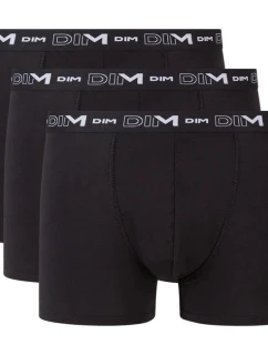 Pánske boxerky 3 ks COTTON STRETCH čierne - DIM