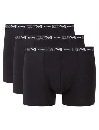Pánske boxerky 3 ks COTTON STRETCH čierne - DIM