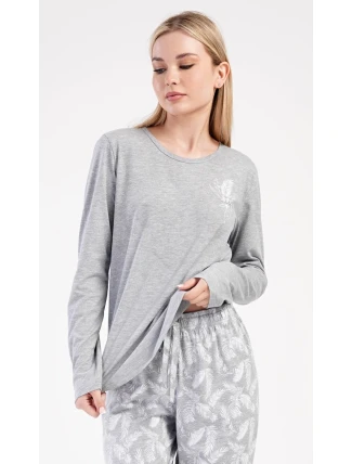 Dámske dlhé pyžamo s perím