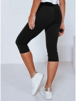 Dámske 3/4 legíny s vysokým pásom čierne FashionStreet UY2738