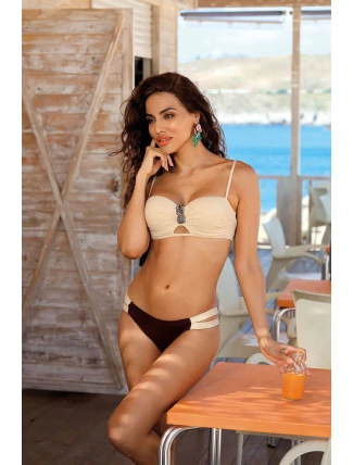 Dámske dvojdielne plavky N7-78/P farba 094 sv. béžová - Etna