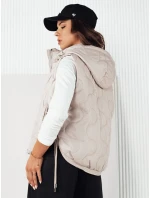 Dámska prešívaná vesta TREOS svetlo šedá FashionStreet TY4217 Dámska prešívaná vesta TREOS svetlo šedá FashionStreet TY4217