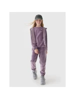Dievčenská velúrová mikina 4F Junior 4FJWAW24TSWSF1217-51S