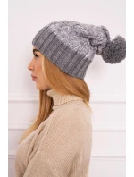Milano fleecová čiapka K203 grey melange+grey