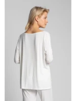 Viskózový vrchný diel setu LA029 cappuccino - Lalupa