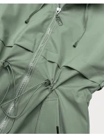 Dámska šedo-zelená bunda Goodlookin s monogramom (KK60412-3#) Dámska šedo-zelená bunda Goodlookin s monogramom (KK60412-3#)
