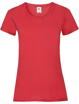 Fruit of the Loom Lady-Fit Valueweight T Dámske tričko 16.1372 červené Fruit of the Loom Lady-Fit Valueweight T Dámske tričko 16.1372 červené