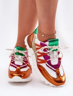 Skórzane Półbuty Sneakersy Damskie Artiker 56C1737 Multikolor