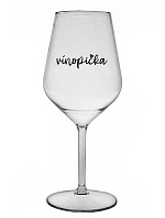 Pohár na víno - priehľadný nerozbitný pohár na víno 470 ml