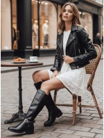 Dámske zateplené čižmy čierne FashionStreet ZY1229