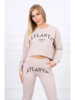 Súprava Atlanta s potlačou béžová