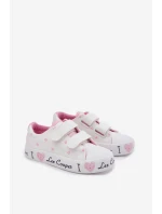 Trampki Dziewczęce Na Rzepy Lee Cooper LCW-25-02-3264K Białe