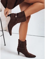 Dámske semišové hnedé topánky FashionStreet ZY1207