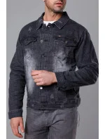 Čierna pánska džínsová bunda (MJ525N)