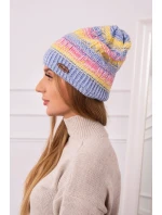 Fleecová čiapka Patrycja K254 pink+blue