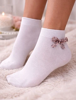 Dievčenské ponožky s priloženou mašľou Avai DR2612