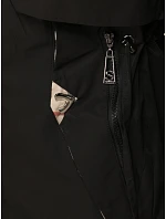 Dámska prechodná bunda typu parka s kapucňou, čierna, FashionStreet TY5833