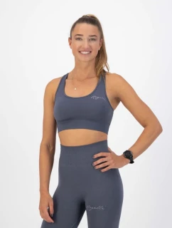 Športová podprsenka Rogelli TRINITY sivá M