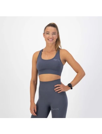 Športová podprsenka Rogelli TRINITY sivá M