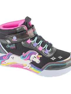 Skechers S-Lights: Unicorn Chaser – Jumping Magic 303302L-BKMT Čierne 28