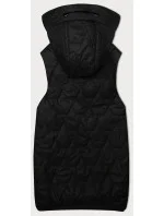 Čierna dámska vesta so sťahovacím lemom S'West (B8341-1)