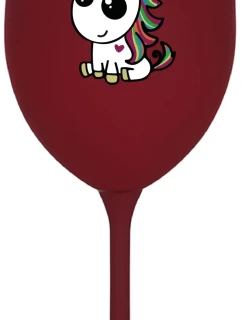 DUHOVÝ JEDNOROŽEC - bordo sklenice na víno 350 ml