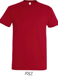 Tričko SOL'S Imperial z hrubej bavlny 25.1500, farba tango red