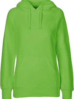 Neutral O 83101 Dámska mikina s kapucňou z bio bavlny 77.8311 limetková