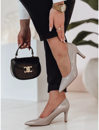Dámske vysoké čižmy na podpätku STILETTU sivé FashionStreet ZY0839 Dámske vysoké čižmy na podpätku STILETTU sivé FashionStreet ZY0839