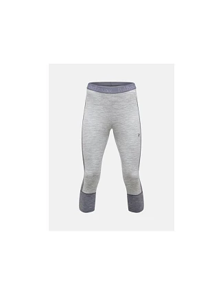 Teplé nohavice PEAK PERFORMANCE Magic 3/4 Short Johns Wool-blend Baselayer Women, sivé Teplé nohavice PEAK PERFORMANCE Magic 3/4 Short Johns Wool-blend Baselayer Women, sivé