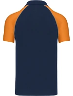 Kariban K 226 Baseballové polo tričko z piqué 20.K226 tmavomodrá/svetlosivá/oranžová Kariban K 226 Baseballové polo tričko z piqué 20.K226 tmavomodrá/svetlosivá/oranžová