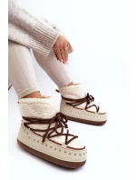 Dámske zateplené snežnice Beige Rohes
