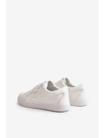 Trampki Męskie Z Eko Skóry Big Star OO174020 Hi-Poly System Białe