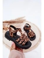 Dziewczęce Sandałki Z Ozdobnym Detalem Panterka Serina