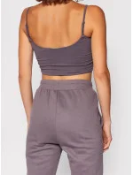 Dámsky crop top O1BA10KASI1 - G9A6 - šedofialová - Guess