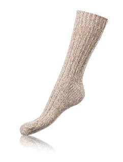 Zimné unisex ponožky NORWEGIAN STYLE SOCKS - BELLINDA - béžové