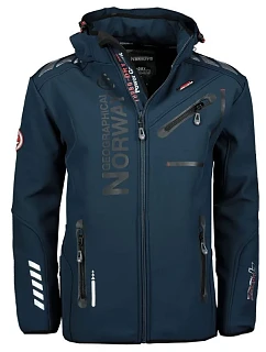 Geografická nórska softshellová bunda Royaute Assor B Men 068 M WW1975H/GN/Navy / Black