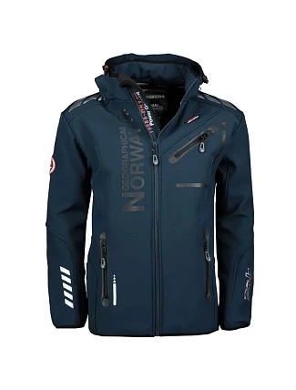 Geografická nórska softshellová bunda Royaute Assor B Men 068 M WW1975H/GN/Navy / Black