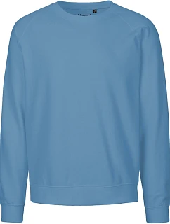 Neutral O 63001 Unisexová mikina s raglánovými rukávmi z bio bavlny 77.6301 dusty indigo