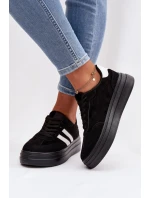 Dámské tenisky na platformě Černé Galleria