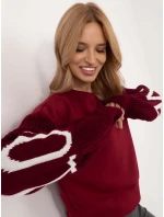 Mikina MI BL M5975.26P bordová