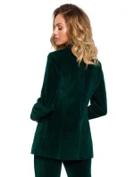 Zamatové sako s gombíkom M643 - Moe